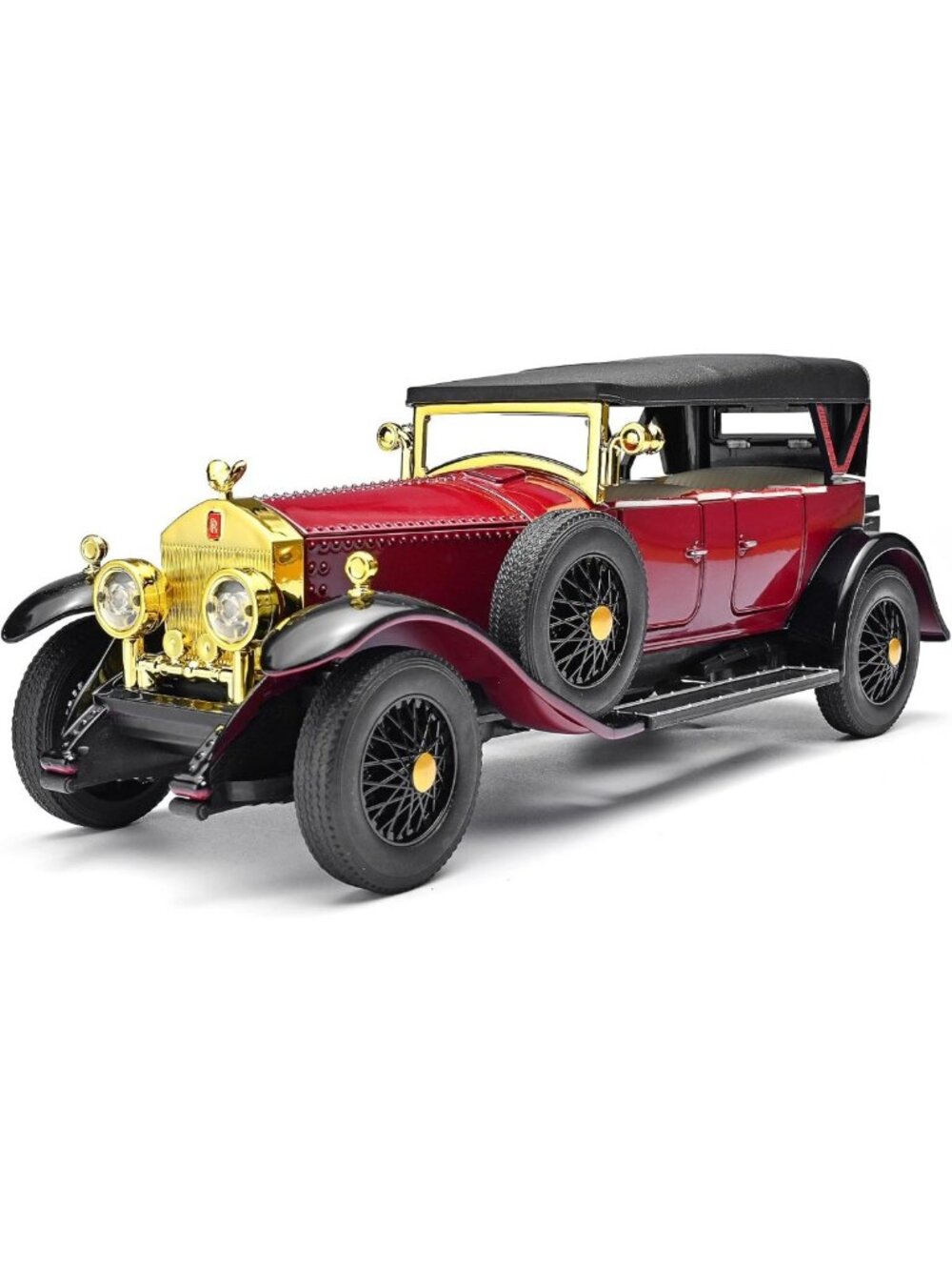 Vintage Diecast Model Car Kit for Adults & Kids - 1/24 Pull Back Cars with